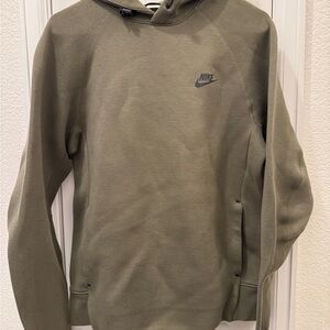 Olive Green Nike Tech Pullover Hoodie